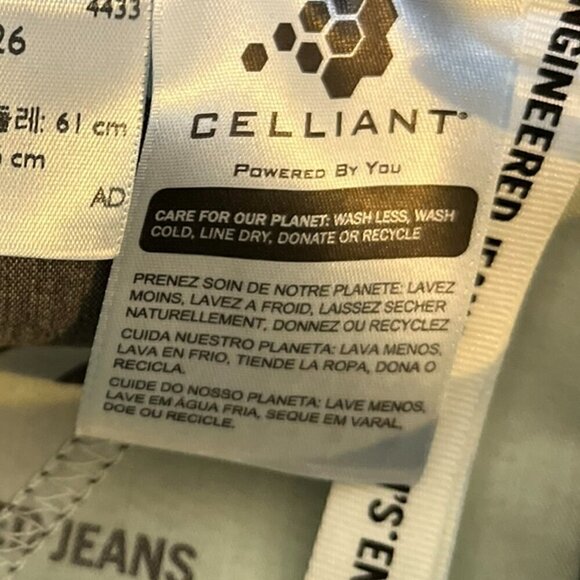 Levi's Woman's Red Tab LEJ Engineered Stretch Blue Premium Jeans Sz 24 x 26 - Picture 9 of 10